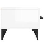 Meuble TV en Bois Blanc Brillant - 150 cm-Mon Meuble TV-Gris béton-1-7