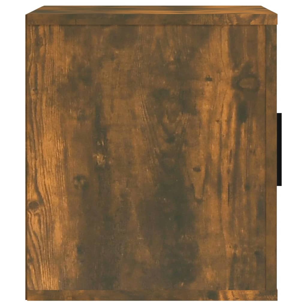Meuble TV en Bois Brun Effet Chêne Fumé - 100 cm-Mon Meuble TV-Gris béton-1-6