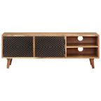 Meuble TV en Bois d'Acacia Massif - 115 cm-Mon Meuble TV-2