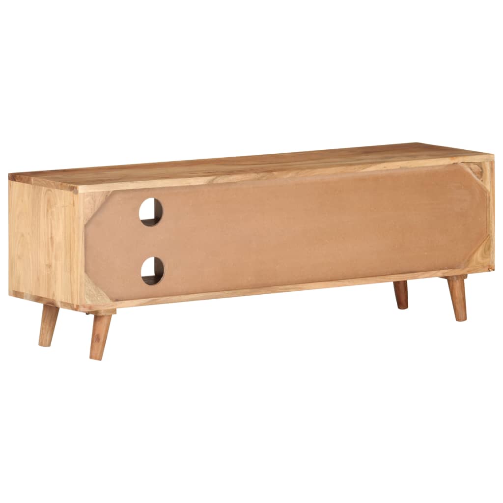 Meuble TV en Bois d'Acacia Massif - 115 cm-Mon Meuble TV-3