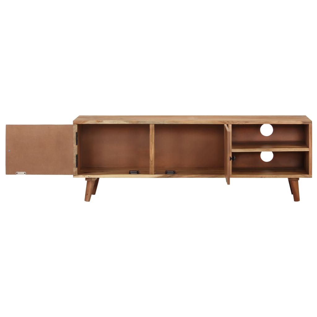 Meuble TV en Bois d'Acacia Massif - 115 cm-Mon Meuble TV-5