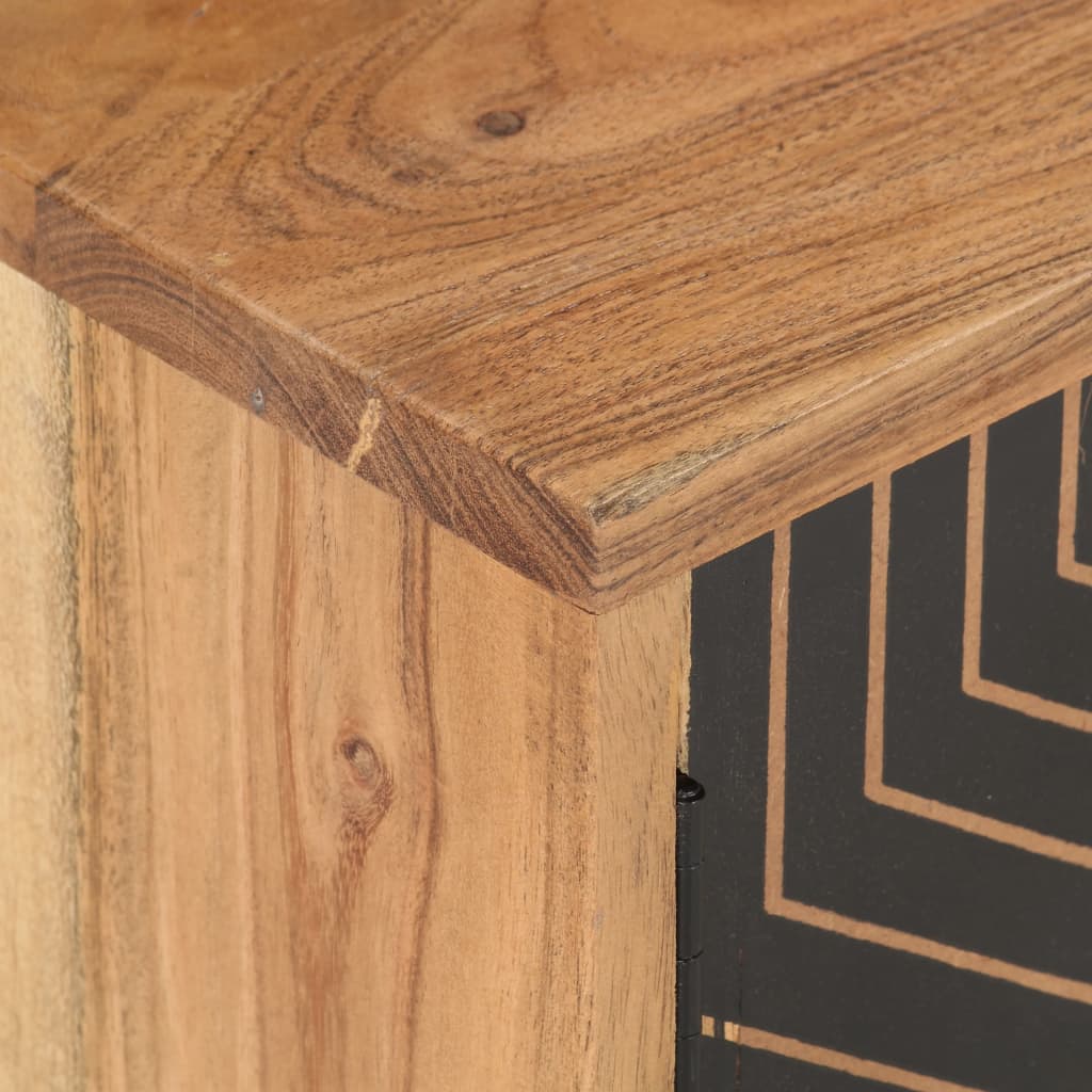 Meuble TV en Bois d'Acacia Massif - 115 cm-Mon Meuble TV-7