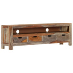 Meuble TV en Bois d'Acacia Massif - 130 cm-Mon Meuble TV-10