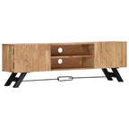 Meuble TV en Bois d'Acacia Massif - 140 cm-Mon Meuble TV-11