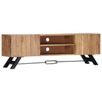 Meuble TV en Bois d'Acacia Massif - 140 cm-Mon Meuble TV-12