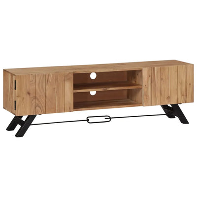Meuble TV en Bois d'Acacia Massif - 140 cm