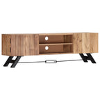 Meuble TV en Bois d'Acacia Massif - 140 cm-Mon Meuble TV-9