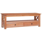 Meuble TV en Bois d'Acajou Massif - 115 cm-Mon Meuble TV-Naturel-115 cm-1-1