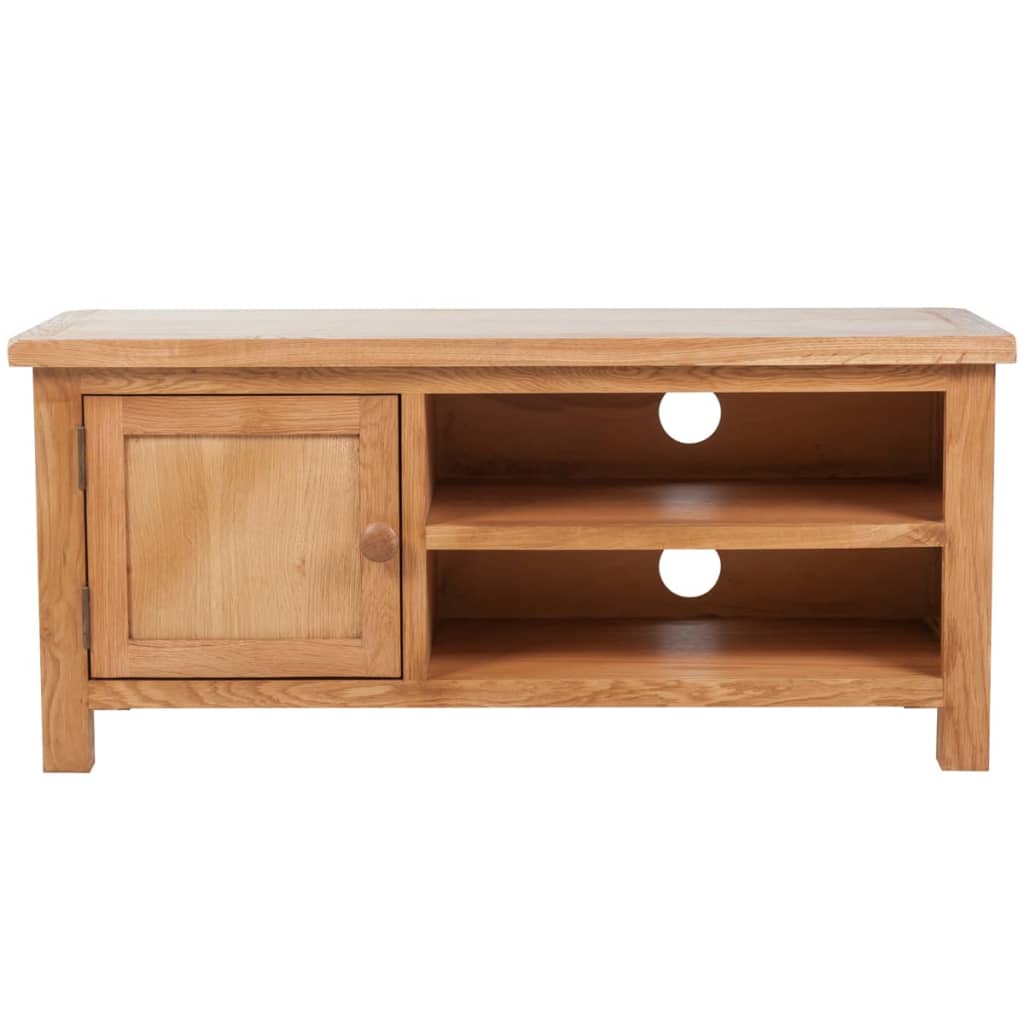 Meuble TV en Bois de Chêne Clair - 103 cm-Mon Meuble TV-1