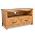 Meuble TV en Bois de Chêne Massif - 90 cm-Mon Meuble TV-1