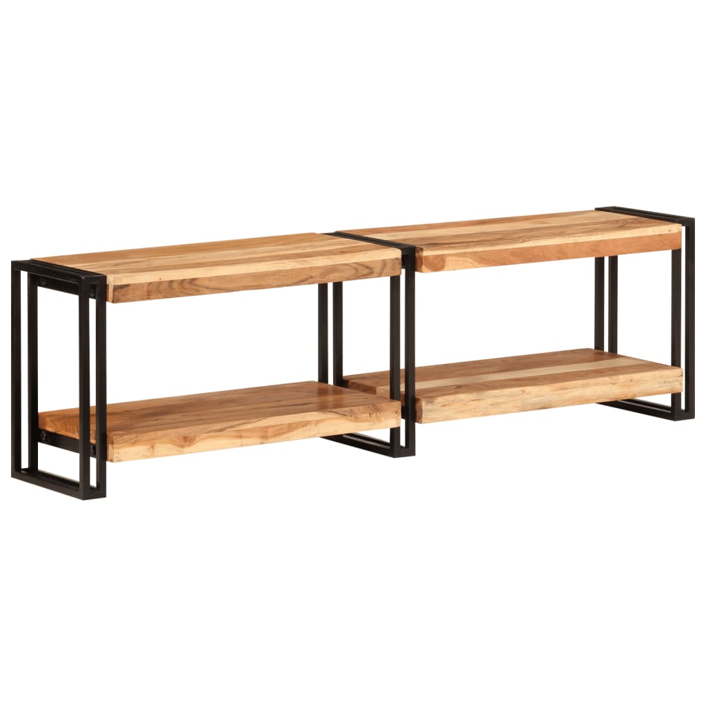 Meuble TV en Bois de Manguier - 200 cm-Mon Meuble TV-140 cm-Bois d'acacia massif-1-11