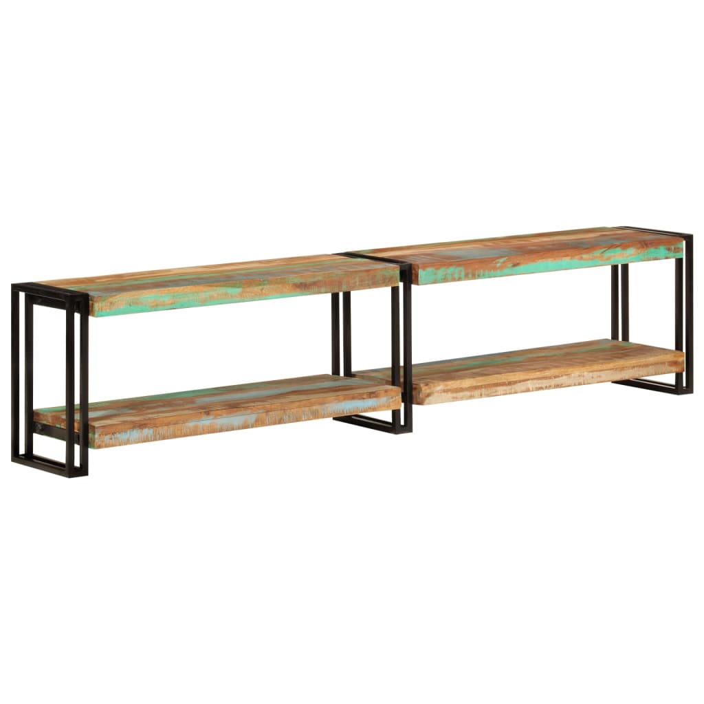 Meuble TV en Bois de Manguier - 200 cm-Mon Meuble TV-180 cm-bois de récupération massif-1-13