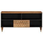 Meuble TV en Bois de Manguier Clair - 100 cm-Mon Meuble TV-marron miel-1-2