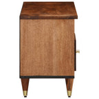 Meuble TV en Bois de Manguier Clair - 100 cm-Mon Meuble TV-marron miel-1-4