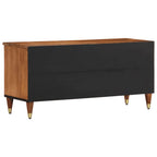 Meuble TV en Bois de Manguier Clair - 100 cm-Mon Meuble TV-marron miel-1-5