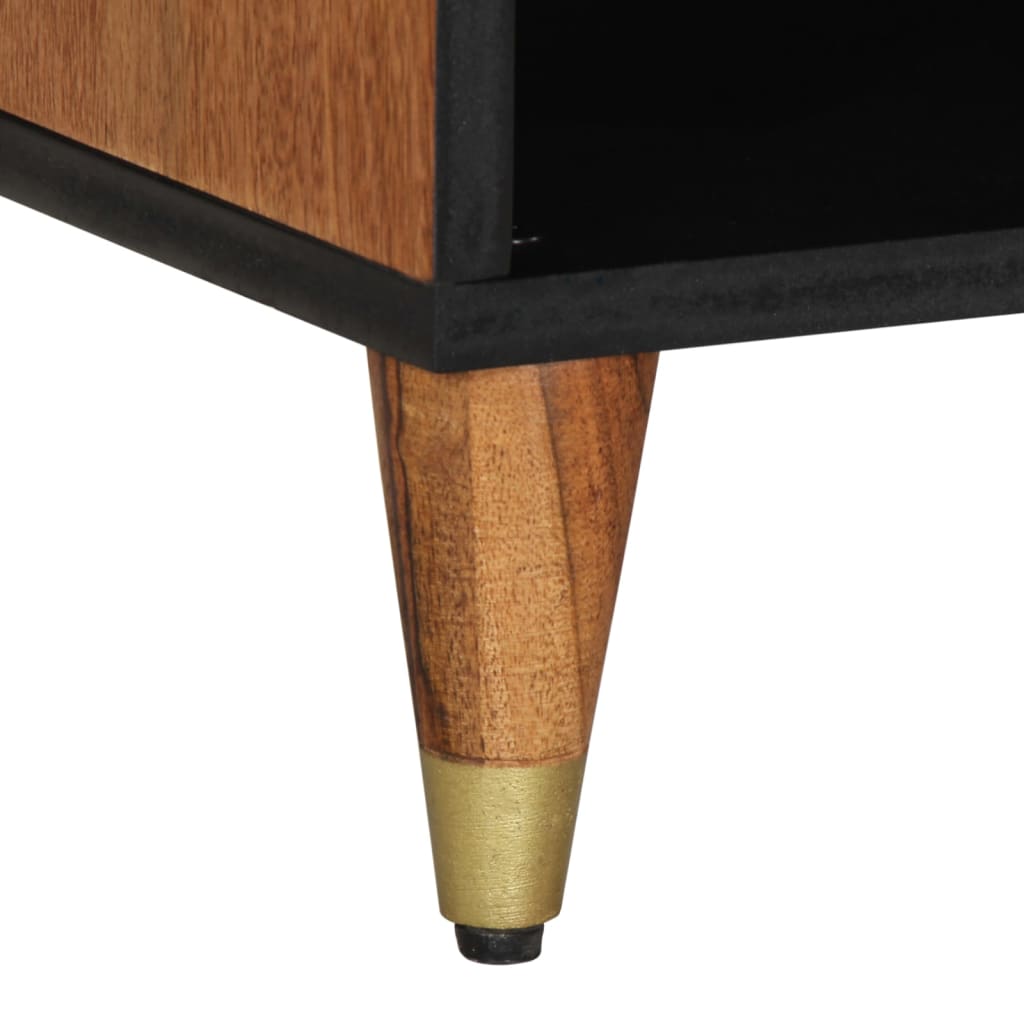 Meuble TV en Bois de Manguier Clair - 100 cm-Mon Meuble TV-marron miel-1-9