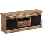 Meuble TV en Bois de Manguier et Fer - 110 cm-Mon Meuble TV-2
