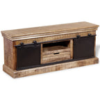 Meuble TV en Bois de Manguier et Fer - 110 cm-Mon Meuble TV-6