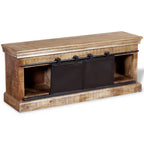 Meuble TV en Bois de Manguier et Fer - 110 cm-Mon Meuble TV-7