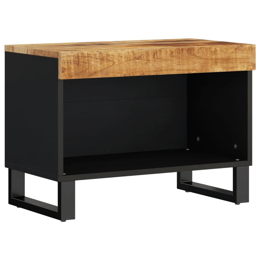 Meuble TV en Bois de Manguier et Métal - 60 cm-Mon Meuble TV-Marron-1-2