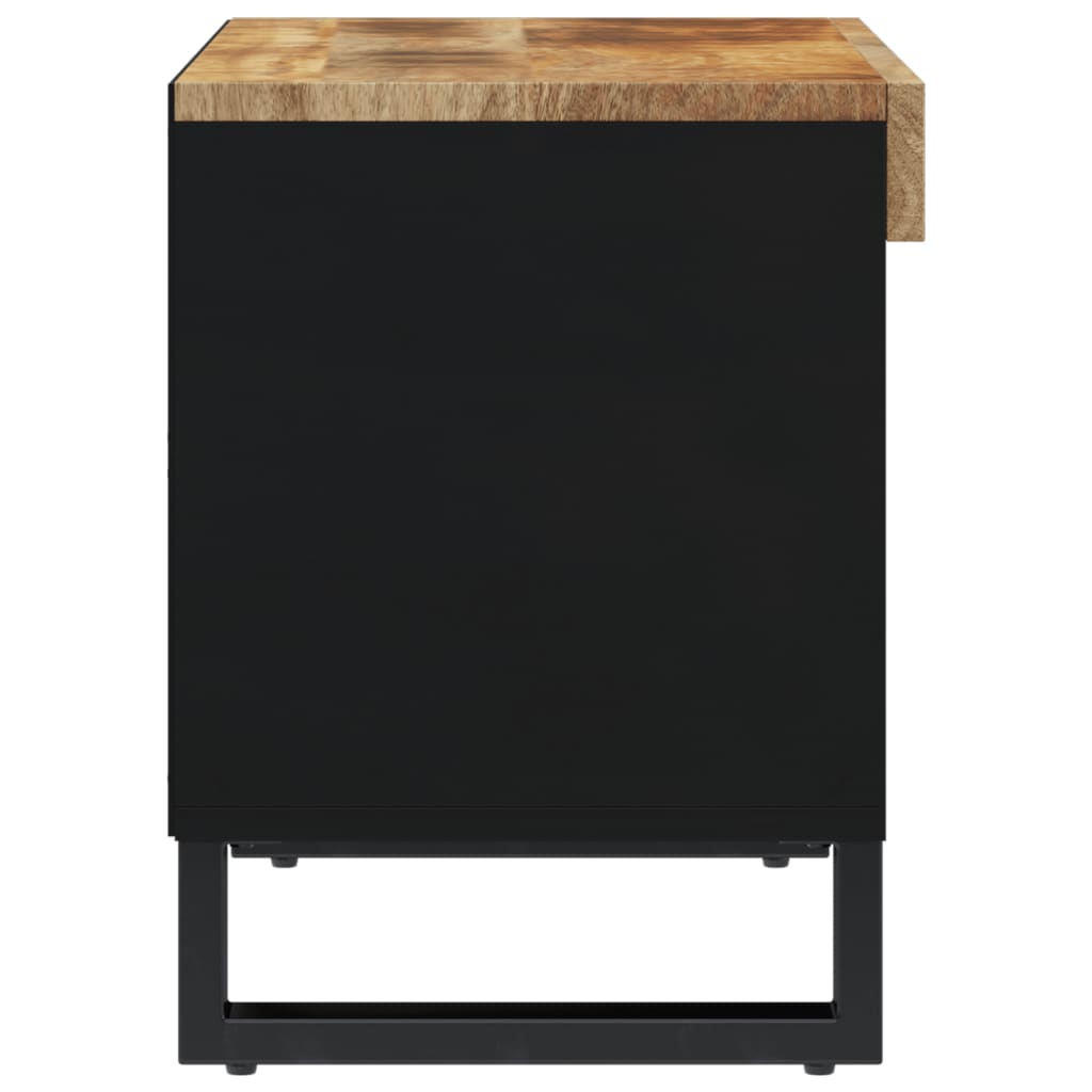 Meuble TV en Bois de Manguier et Métal - 60 cm-Mon Meuble TV-Marron-1-4