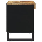 Meuble TV en Bois de Manguier et Métal - 60 cm-Mon Meuble TV-Marron-1-4