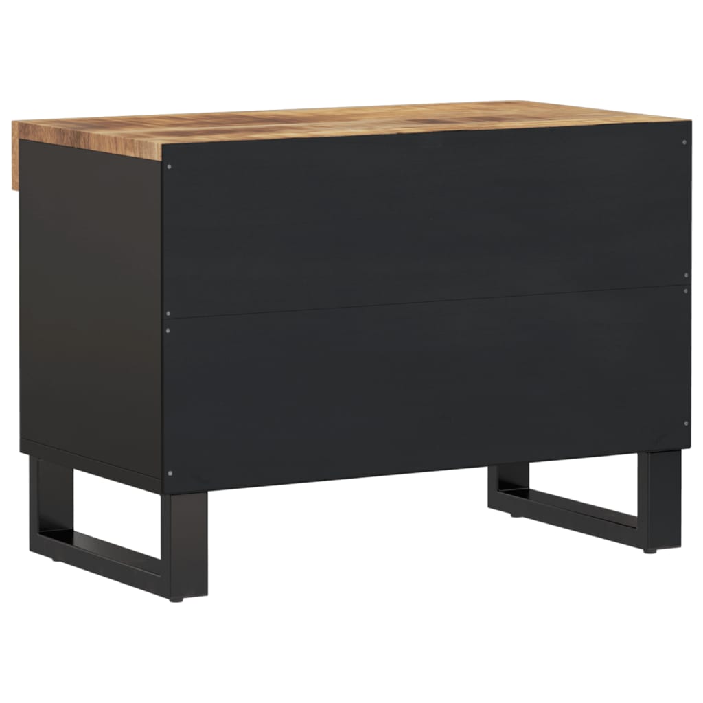 Meuble TV en Bois de Manguier et Métal - 60 cm-Mon Meuble TV-Marron-1-5