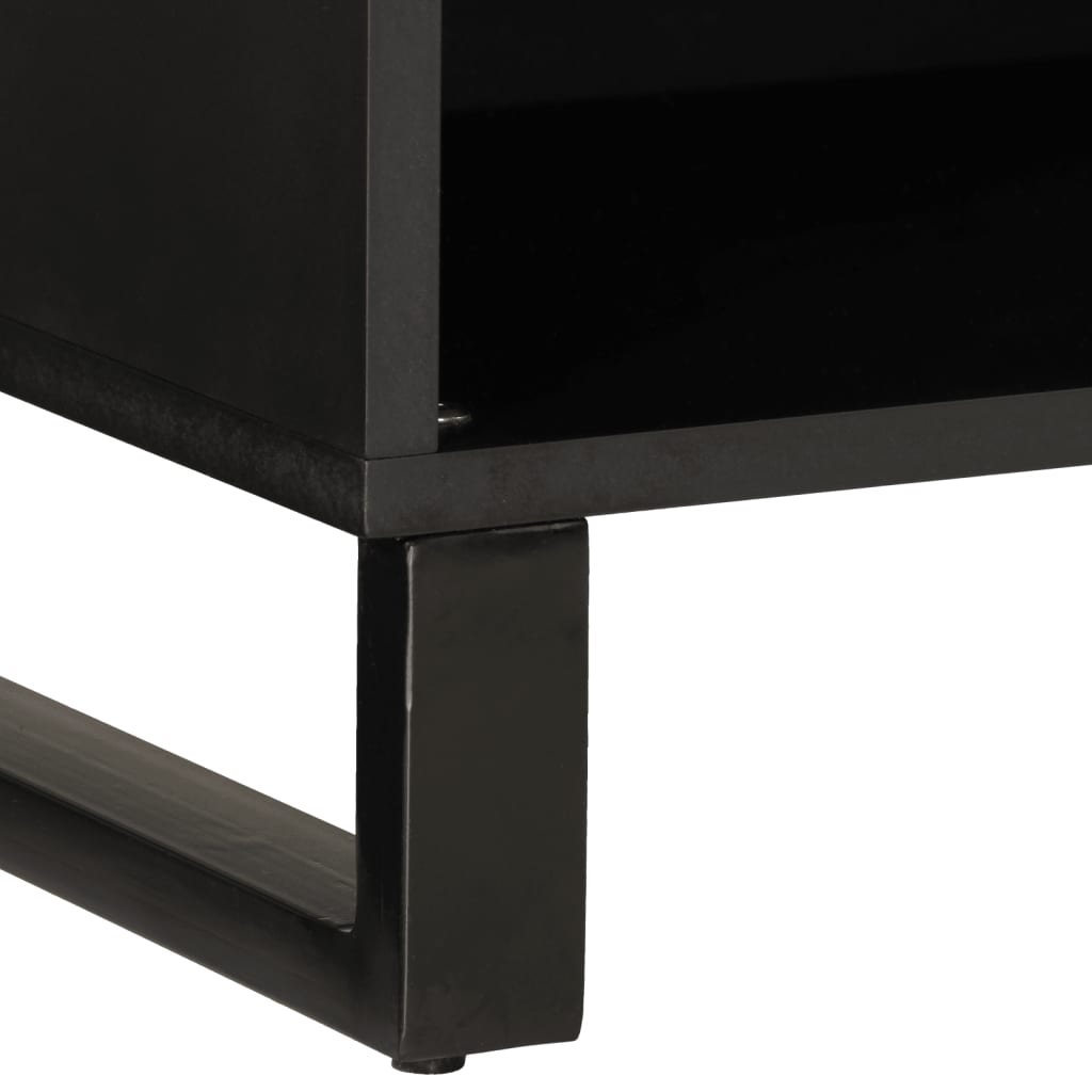 Meuble TV en Bois de Manguier et Métal - 60 cm-Mon Meuble TV-Marron-1-7