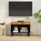 Meuble TV en Bois de Manguier et Métal - 60 cm-Mon Meuble TV-marron miel-1-10