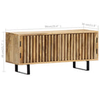 Meuble TV en Bois de Manguier et Métal - 90 cm-Mon Meuble TV-10