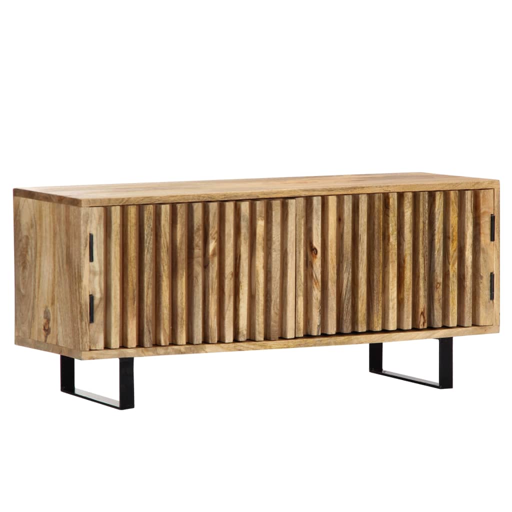 Meuble TV en Bois de Manguier et Métal - 90 cm-Mon Meuble TV-12