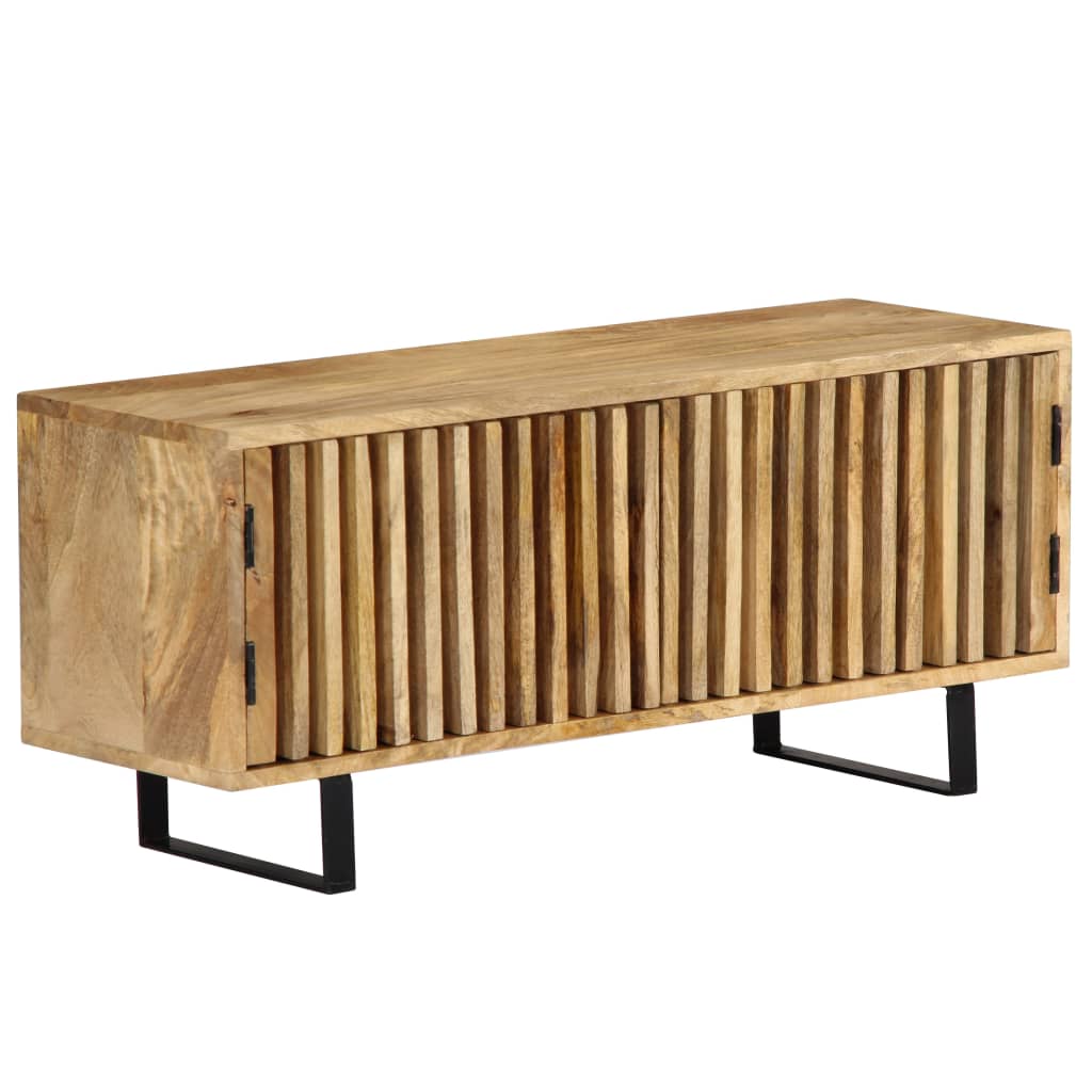 Meuble TV en Bois de Manguier et Métal - 90 cm-Mon Meuble TV-3