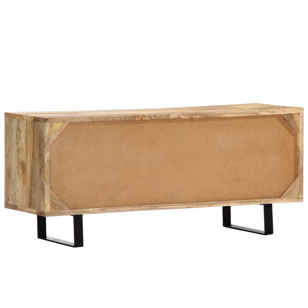 Meuble TV en Bois de Manguier et Métal - 90 cm-Mon Meuble TV-4