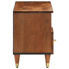 Meuble TV en Bois de Manguier et Noir - 100 cm-Mon Meuble TV-Noir-1-4