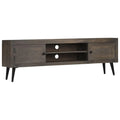 Meuble TV en Bois de Manguier Gris - 140 cm-Mon Meuble TV-1