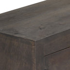 Meuble TV en Bois de Manguier Gris - 140 cm-Mon Meuble TV-6