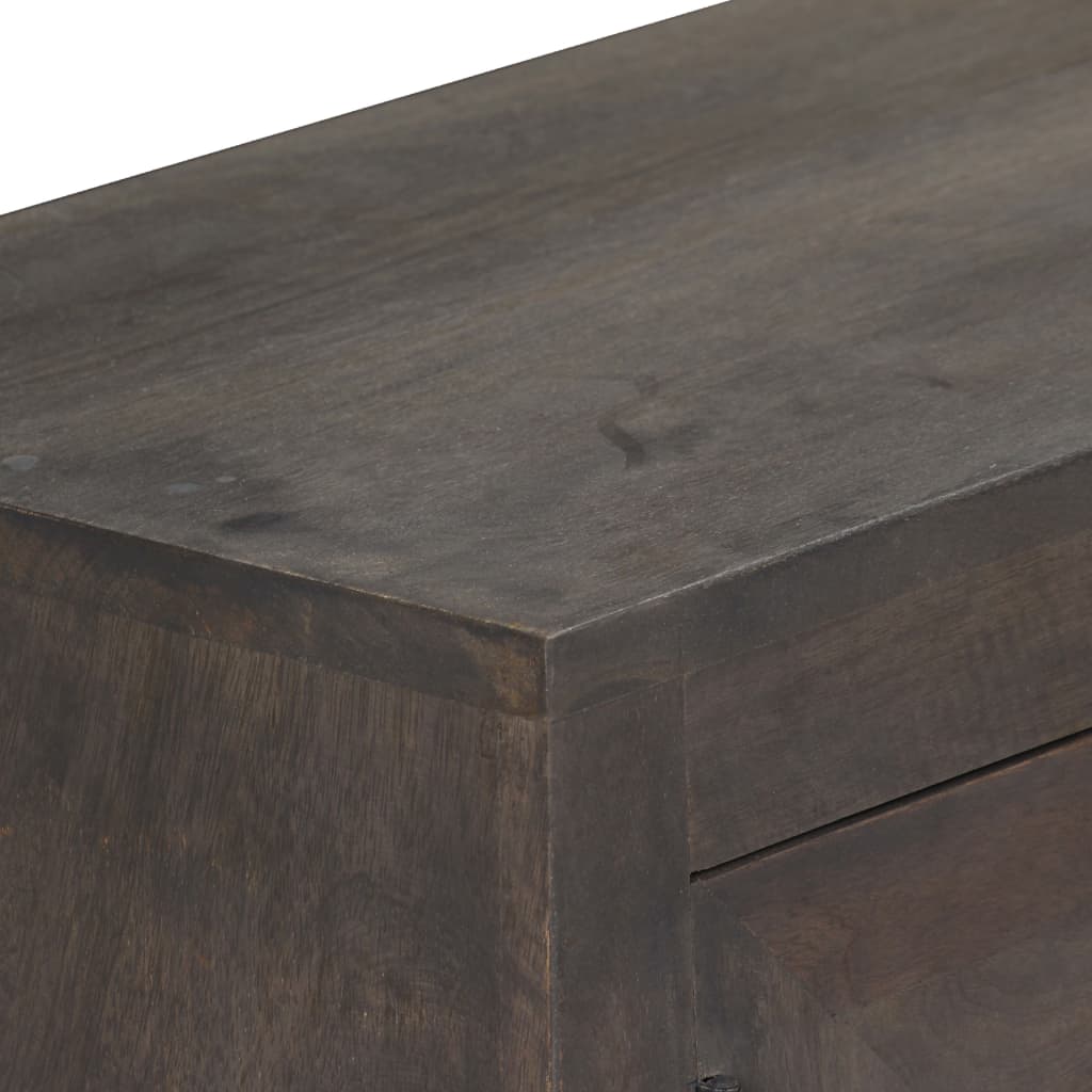 Meuble TV en Bois de Manguier Gris - 140 cm-Mon Meuble TV-6