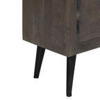 Meuble TV en Bois de Manguier Gris - 140 cm-Mon Meuble TV-9