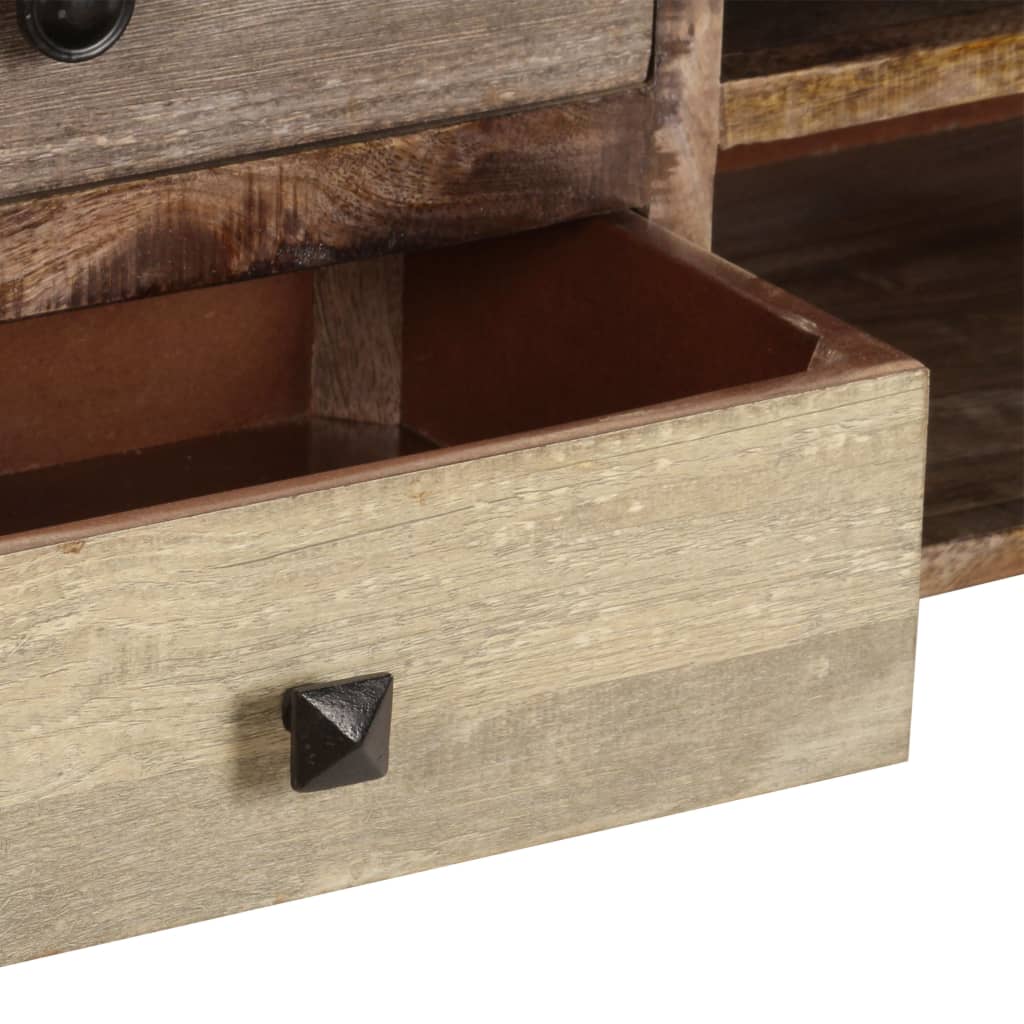 Meuble TV en Bois de Manguier Massif - 118 cm-Mon Meuble TV-10