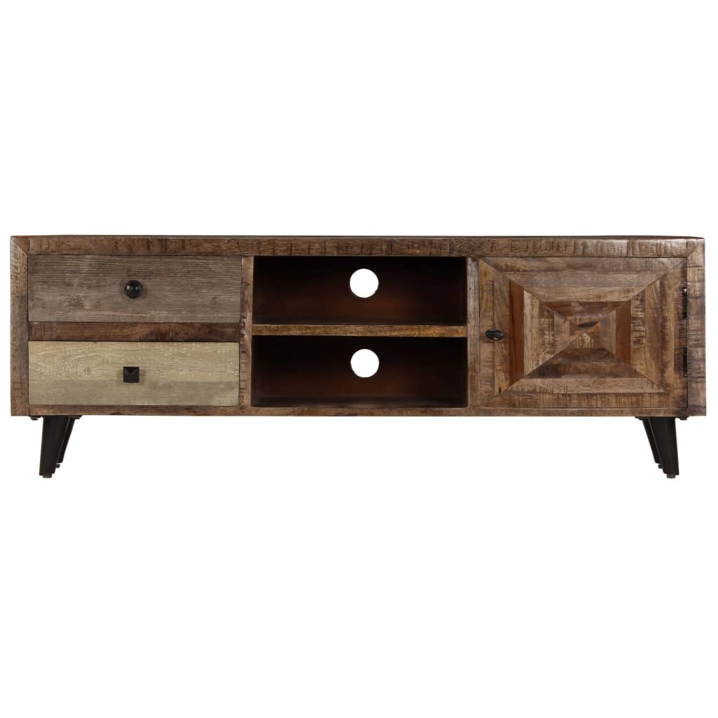 Meuble TV en Bois de Manguier Massif - 118 cm-Mon Meuble TV-2
