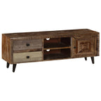 Meuble TV en Bois de Manguier Massif - 118 cm-Mon Meuble TV-3