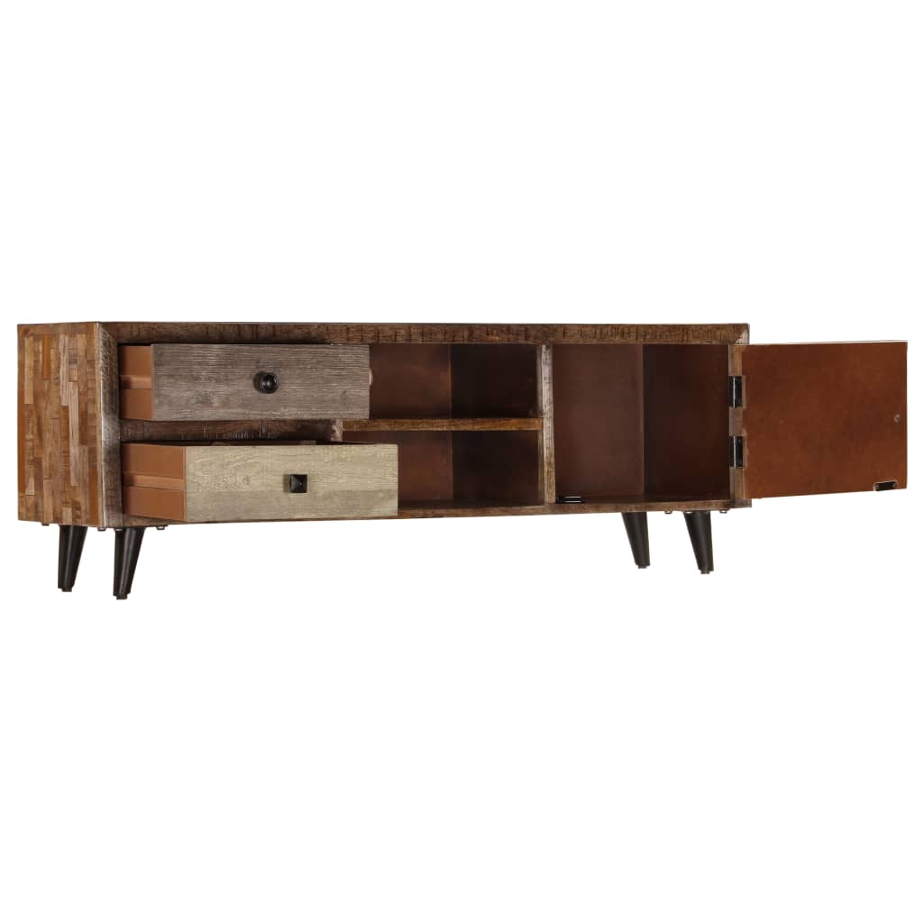 Meuble TV en Bois de Manguier Massif - 118 cm-Mon Meuble TV-4