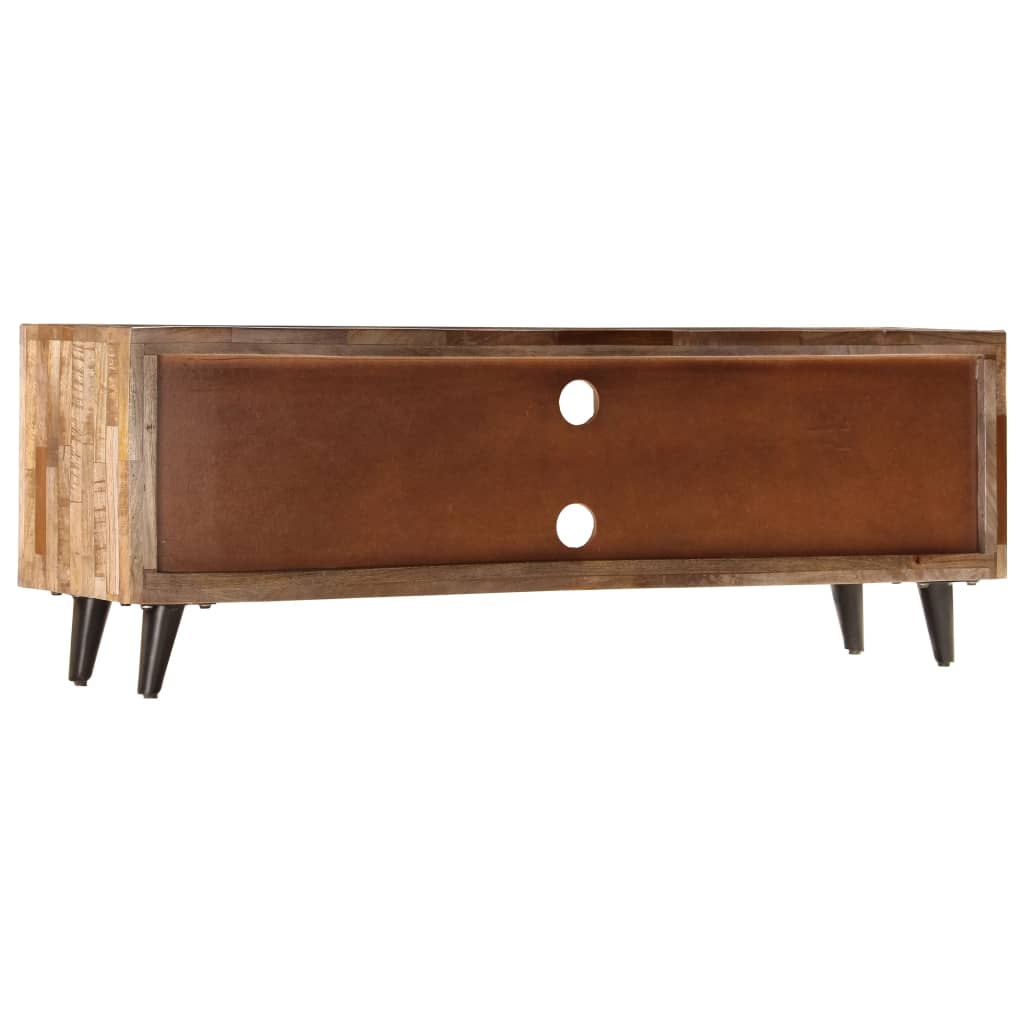 Meuble TV en Bois de Manguier Massif - 118 cm-Mon Meuble TV-5