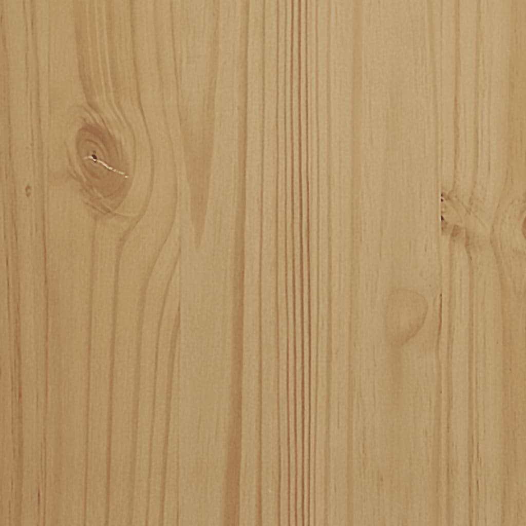 Meuble TV en Bois de Pin Cire - 114 cm-Mon Meuble TV-Marron cire-1-9