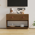 Meuble TV en Bois de Pin Massif - 90 cm-Mon Meuble TV-Marron miel-14