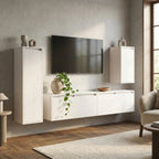 meuble-tv-en-bois-de-pin-massif-blanc-4-pieces-decor