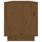 Meuble TV en Bois de Pin Massif Foncé - 110,5 cm-Mon Meuble TV-marron miel-1-5