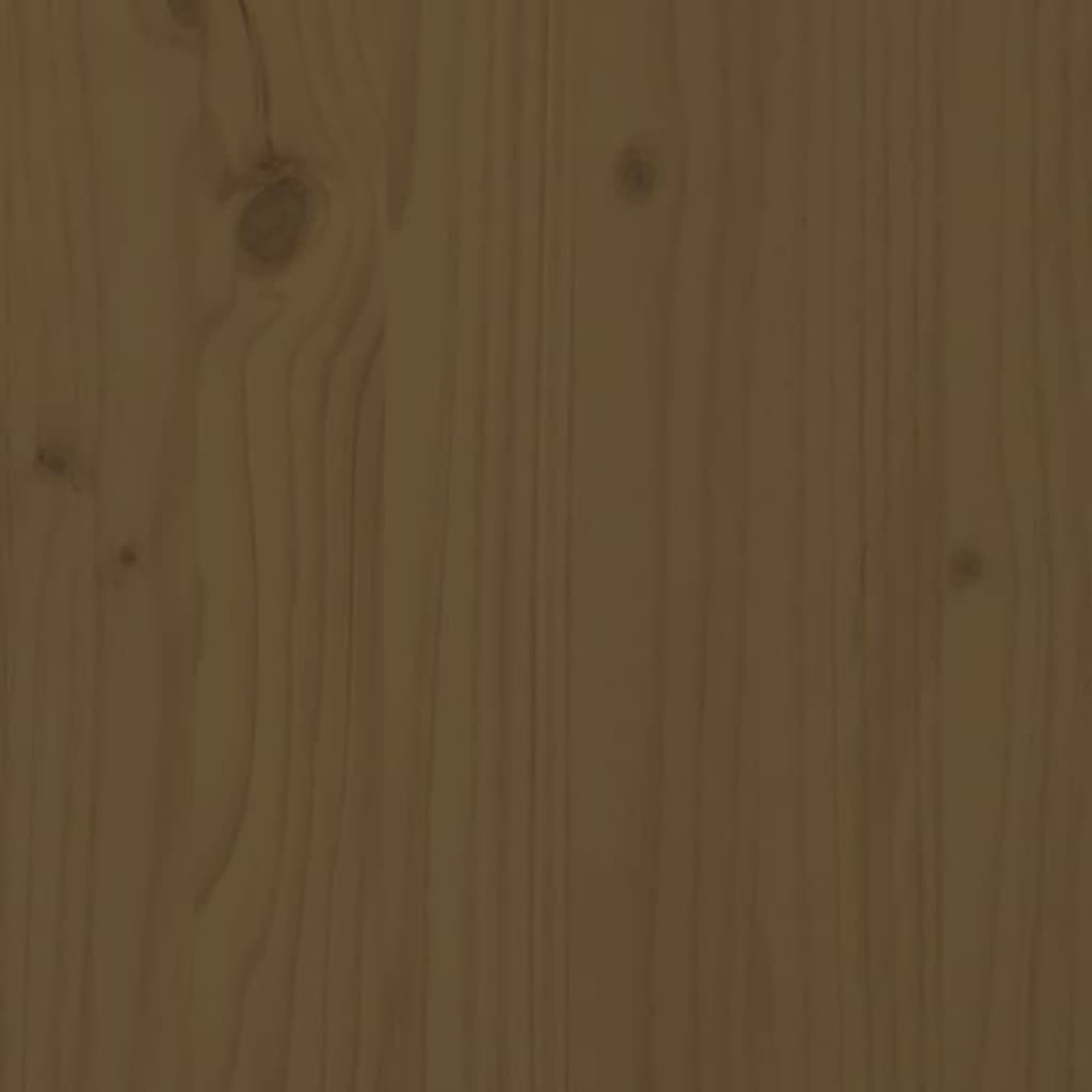 Meuble TV en Bois de Pin Massif Foncé - 110,5 cm-Mon Meuble TV-marron miel-1-8