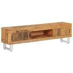 Meuble TV en Bois de Récupération et Métal - 140 cm-Mon Meuble TV-11