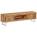 Meuble TV en Bois de Récupération et Métal - 140 cm-Mon Meuble TV-12